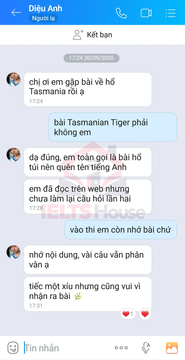 Ảnh feedback 10 trong bộ sưu tập IELTS House