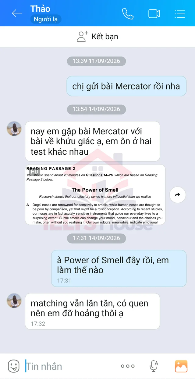 Ảnh feedback 18 trong bộ sưu tập IELTS House