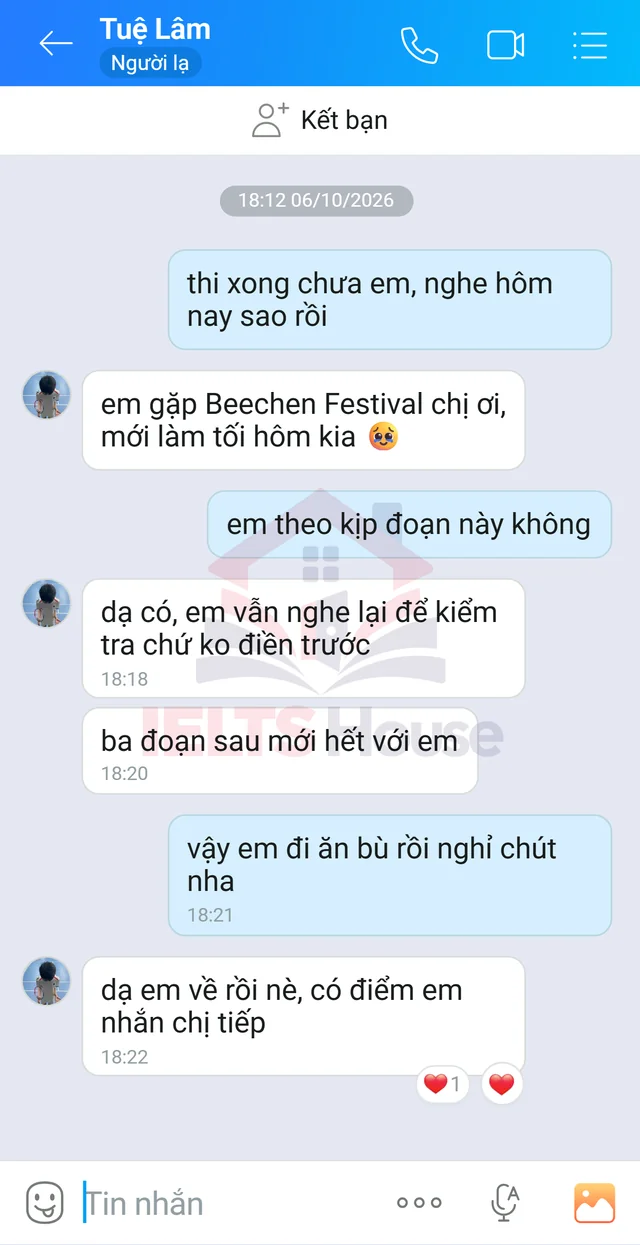 Ảnh feedback 28 trong bộ sưu tập IELTS House