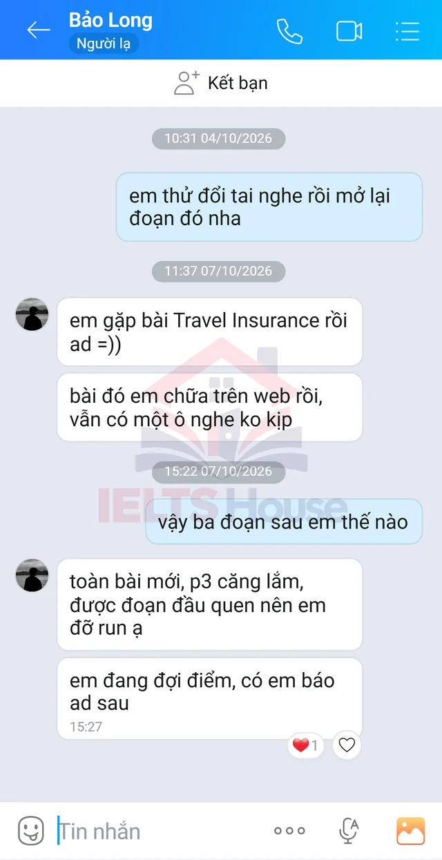 Ảnh feedback 31 trong bộ sưu tập IELTS House