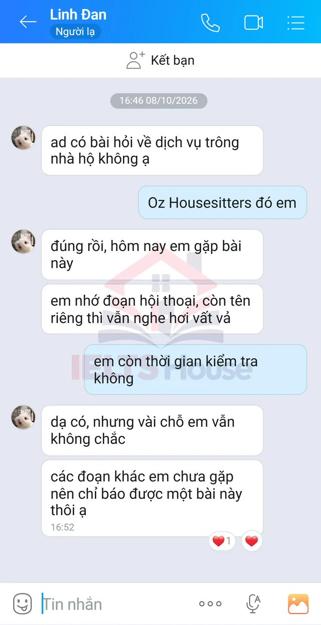 Ảnh feedback 34 trong bộ sưu tập IELTS House