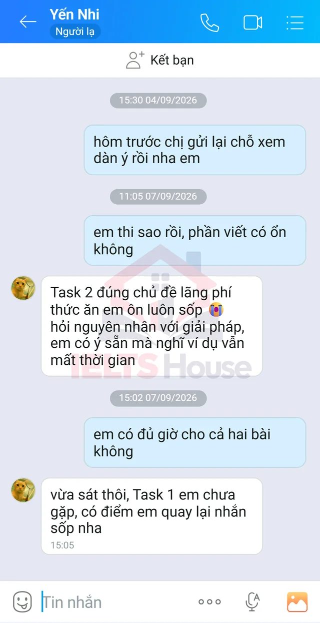 Ảnh feedback 53 trong bộ sưu tập IELTS House