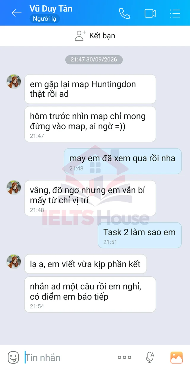 Ảnh feedback 66 trong bộ sưu tập IELTS House