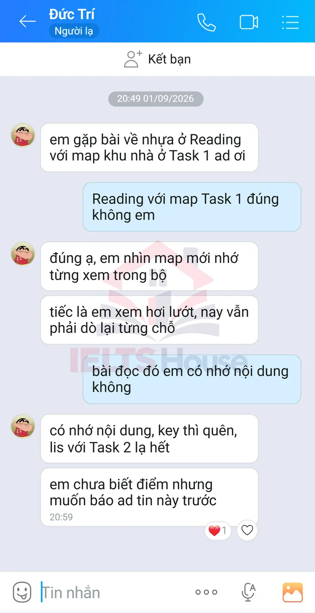 Ảnh feedback 91 trong bộ sưu tập IELTS House
