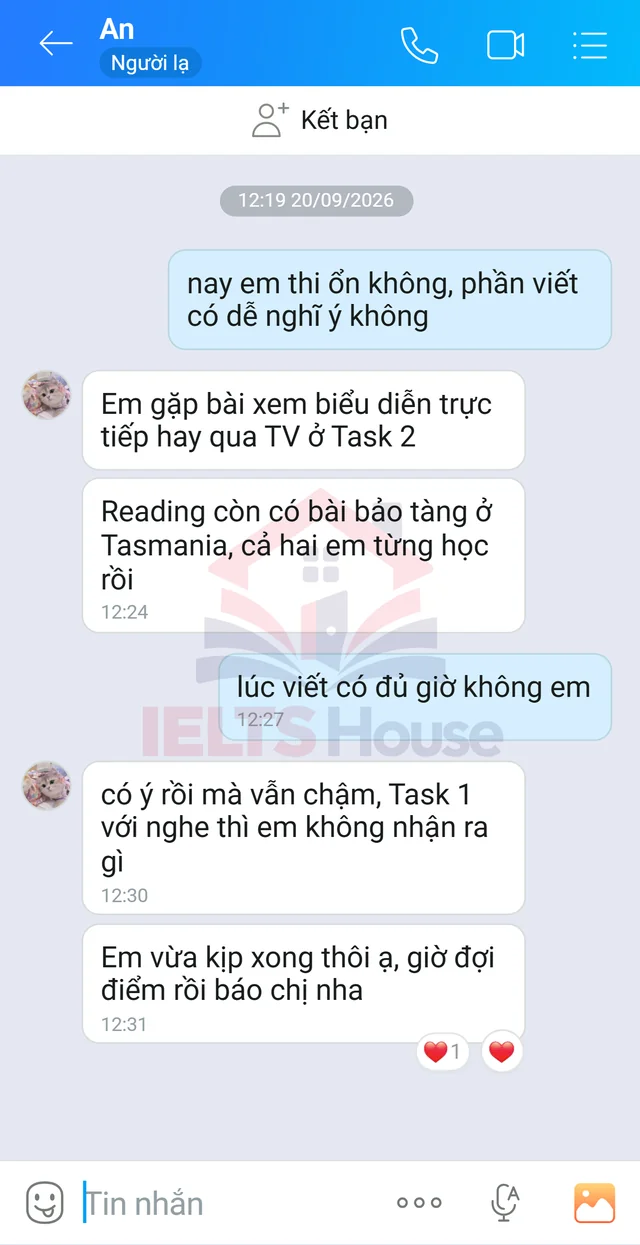 Ảnh feedback 92 trong bộ sưu tập IELTS House